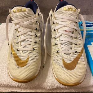 LeBron James 12 XII Low USA Gold Medal Shoe Size 13. 2015 Nike Olympic Sneakers